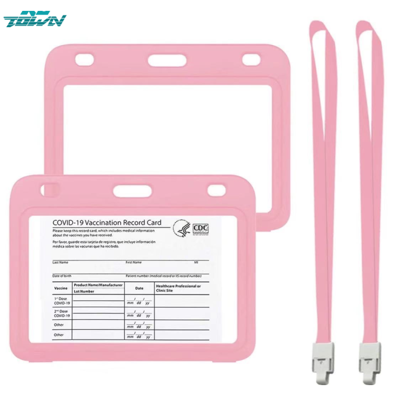 Portable Vaccination Card Protective Sleeve Plastic Transparent Card Case ราคา 17 บาท*ส่งฟรี