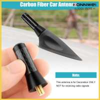 Konnwei Aumotop 3.5cm Sợi Carbon Xe Nhôm Ăng Ten Ngắn Đa Năng cho Ô Tô Màu Đen Nâng Cấp Phong Cách