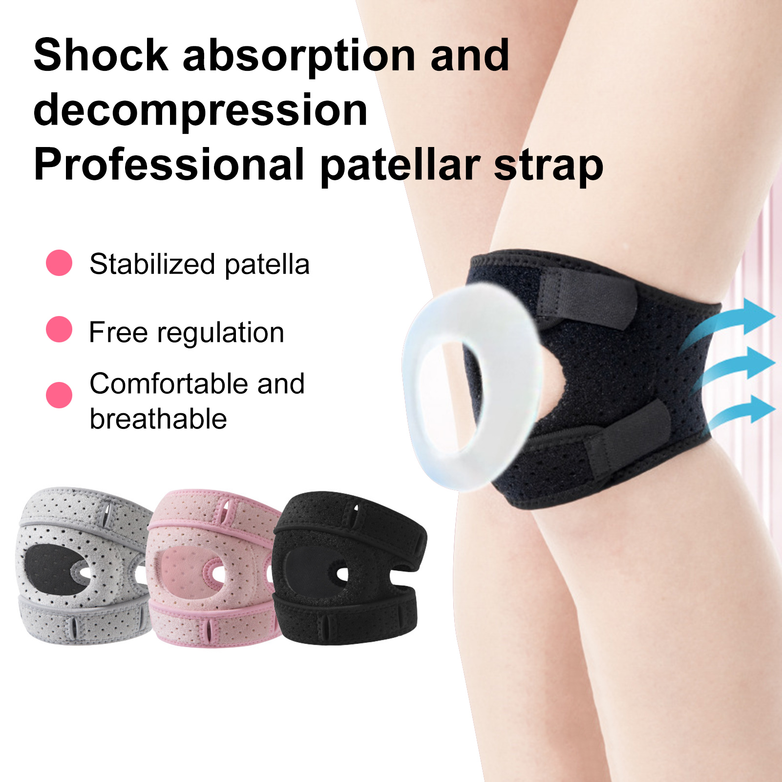 Joint Pain Relief Knee Wrap Running Knee Support Premium Adjustable Knee Support Brace for Active Lifestyle Comfortable Breathable Design for Sports Enthusiasts in Asia