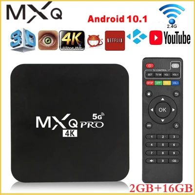 MXQpro 4K 5G Android 7.1 TV BOX RK3229 Dual Band Wifi Network 2GB 16GB Set-Top Box