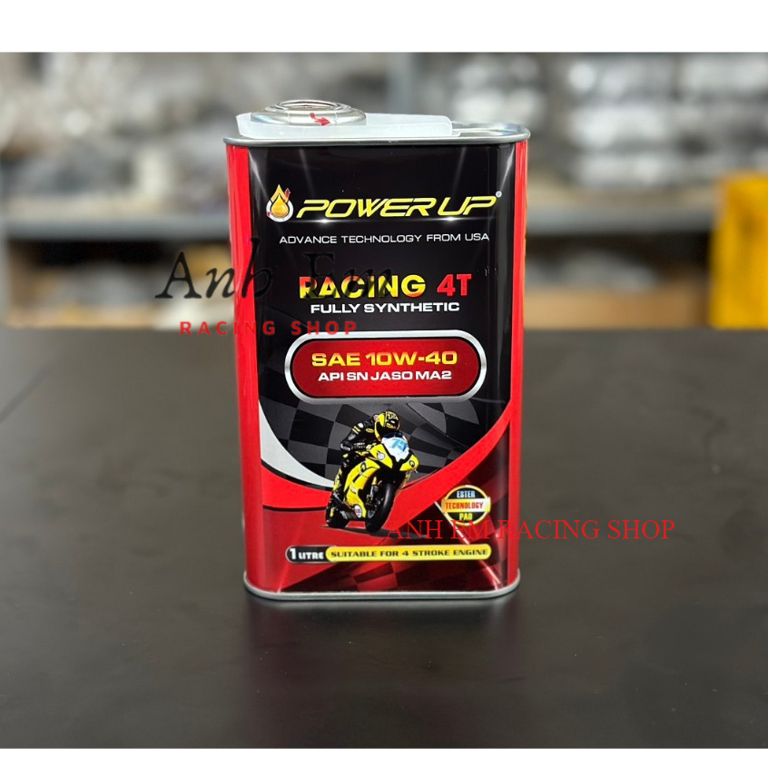 Dầu nhớt Power Up Racing 4T 10W40 dùng cho xe Yamaha Exciter 150, Exciter 135, Winner 150, Fz150i, Raider