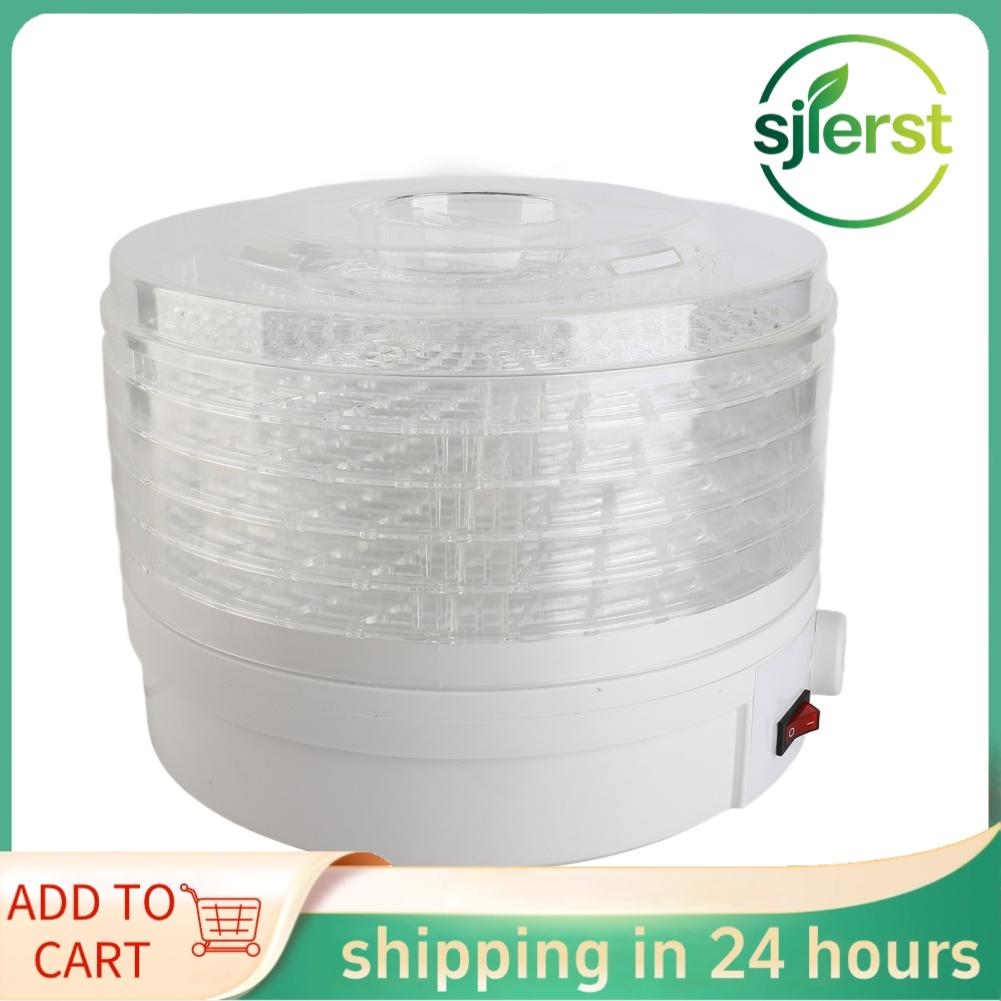 sjlerst Máy Khử Nước Thực Phẩm Kiểm Soát Nhiệt Độ Máy Sấy Thực Phẩm Bằng Điện 350W Với 5 Khay Đựng Thịt Và Thịt Khô Trái Cây Thảo Dược Rau Củ