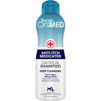 15% OFF: Tropiclean OxyMed Anti-Itch Medicated Oatmeal Shampoo for Cats & Dogs 592ml