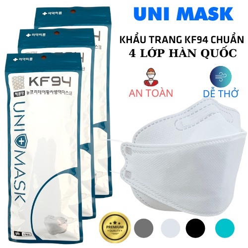 Combo 50c  Khẩu trang KF94 Unimask chính hãng