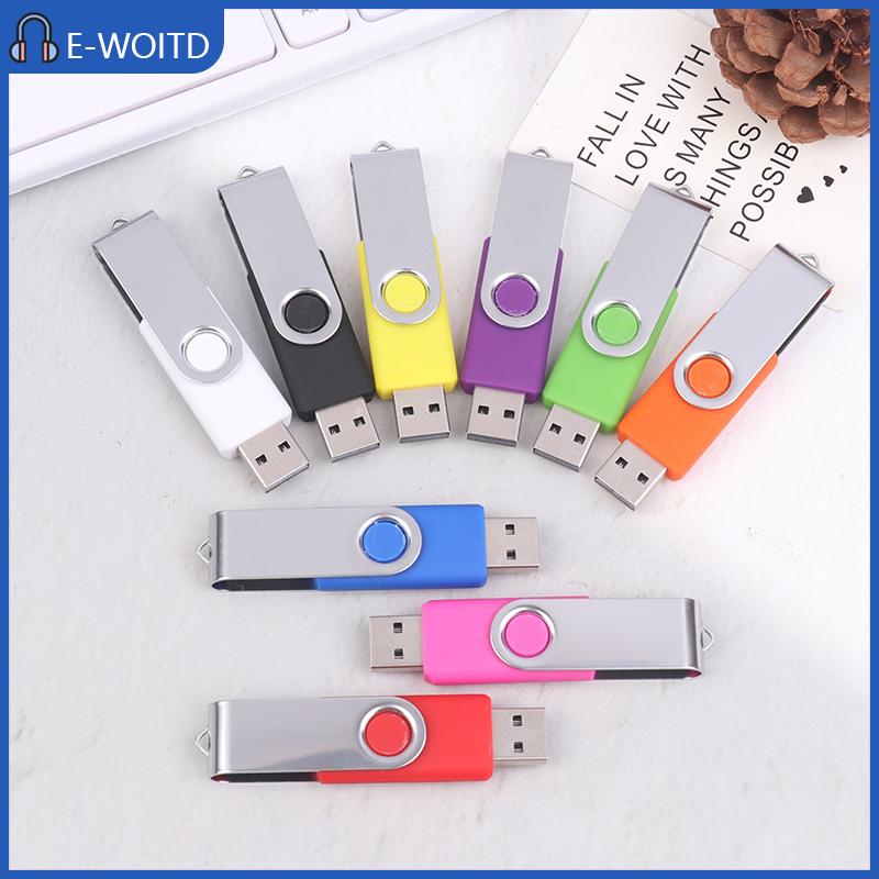 【E-WOITD】 แฟลชไดรฟ์ USB สีความจุ64เมตรไดรฟ์ปากกาหน่วยความจำเหมาะสำหรับคอมพิวเตอร์และแล็ปท็อป ราคา 58 บาท*ส่งฟรี