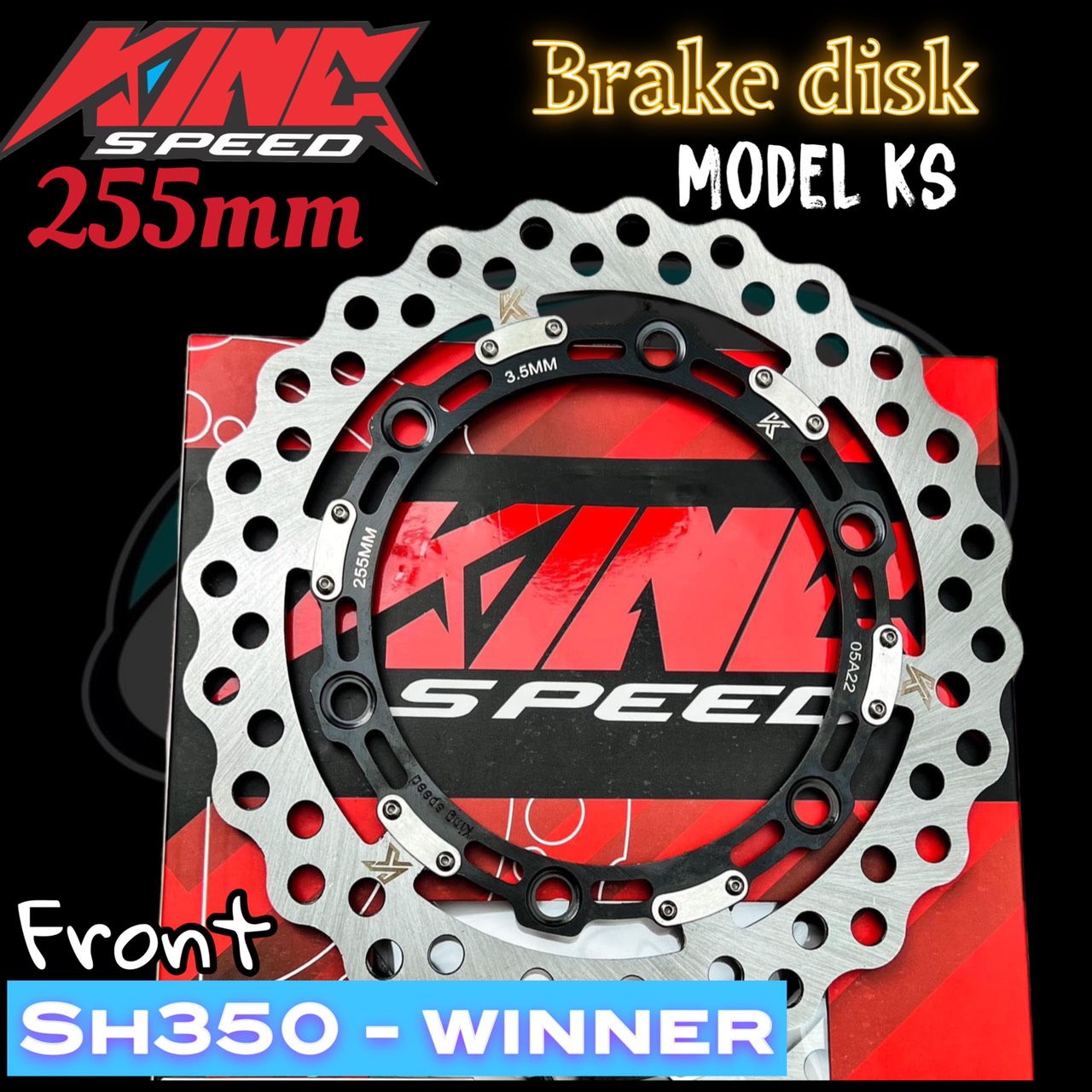 Đĩa thắng dĩa phanh kingspeed 256 mm winner 150 ms-10 / ms-28