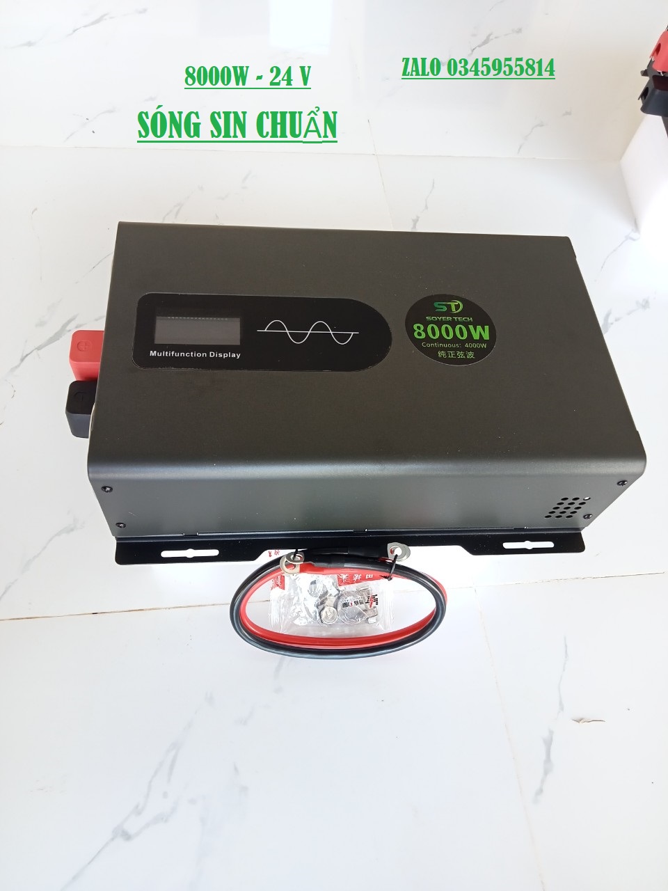 KÍCH INVETER SIN CHUẨN 8000W -24V MẪU MỚI - INVETER SÓNG SIN CHUẨN 24V-8000W