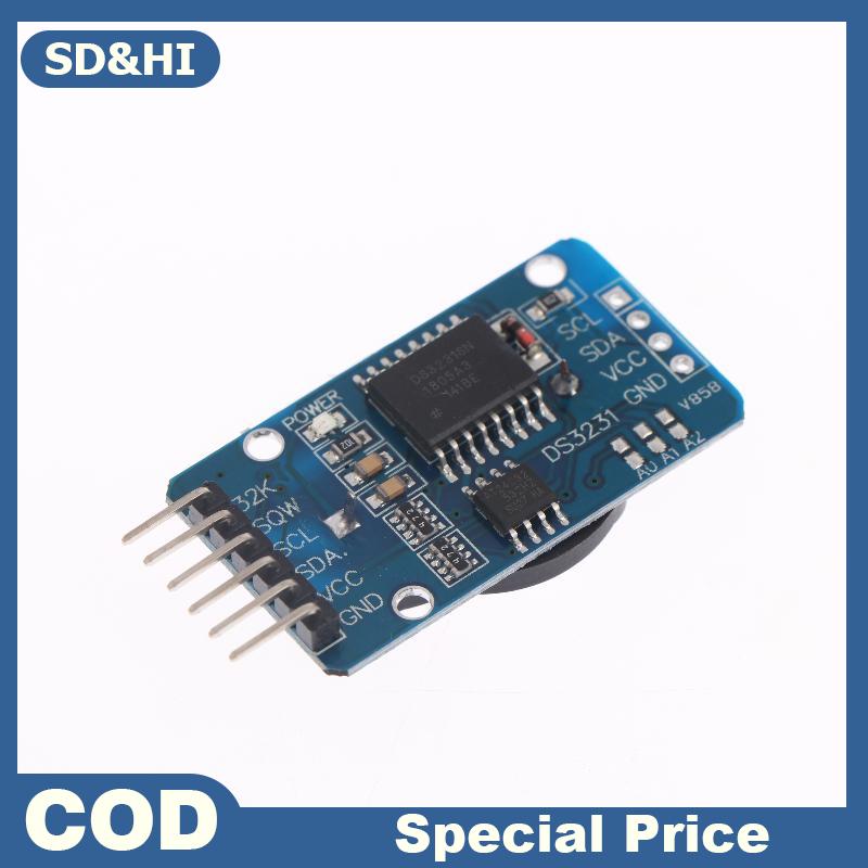 SD&HI 1 cái hẹn giờ Memory MODULE DS3231 AT24C32 IIC RTC module với pin đồng hồ thay thế DS1307 I2C RTC Board cho Raspberry Pi Giá 75,404 Đồng*Miễn phí vận chuyển