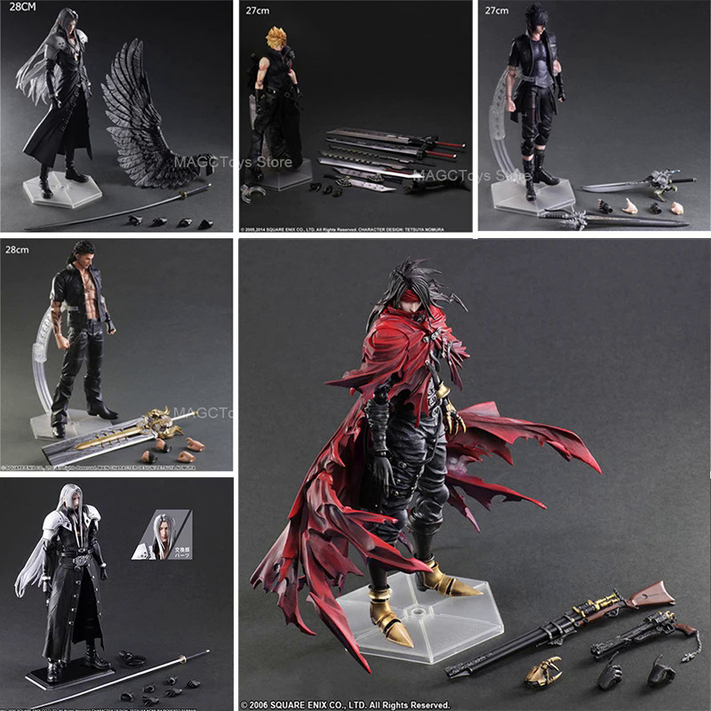Play Arts Kai Statua Final Fantasy VII Remake - Cloud Strife N°1, 28cm - Figura Da Collezione Ufficiale