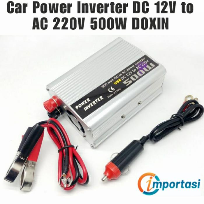 Car Power Inverter DC 12V to AC 220V 500W Pengubah Daya Listrik Mobil - Merek Tidak Ada Merk Harga 274,500 rupiah*Gratis Ongkir