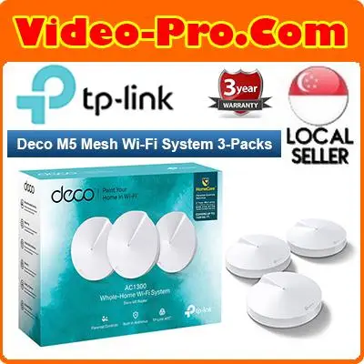 TP-Link Deco M5 AC1300 Whole Home Mesh Wi-Fi System (3-Packs)