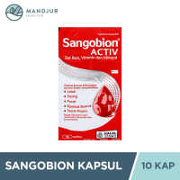 Sangobion Strip 10 Kapsul - Suplemen Penambah Darah dan Zat Besi Meringankan Gejala Anemia