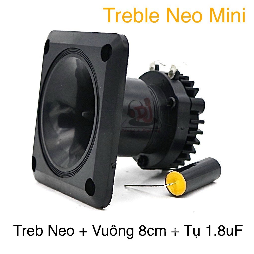 Loa treble neo rời loa ru yến âm thanh chuẩn - treble 250 từ neo - kèm họng 80 vuông tụ 1.8uf cao cấ