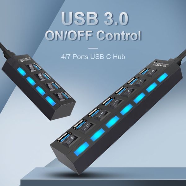 Bảng giá POISON Tạo Độ Cao 4 Cổng Hub USB 3.0 Hub USB 2.0 Bộ Chuyển Đổi Phụ Kiện Máy Tính Bộ Chia USB Phong Vũ