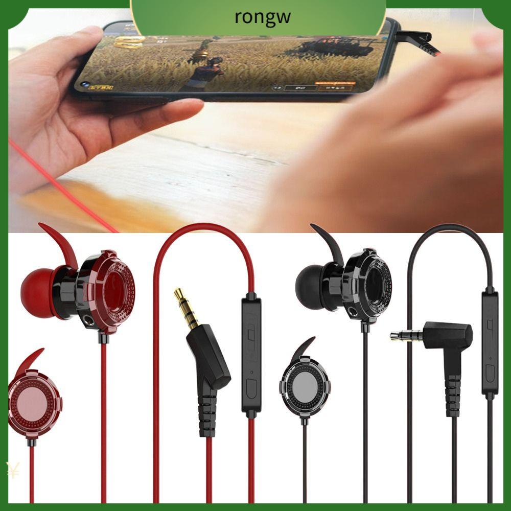 RONGW Âm trầm nổi rảnh tay Tai nghe có dây Chất lượng cao Máy trợ thính Tai nghe có mic Tai nghe chơi game Tai nghe nhét tai Tai nghe có micro Điện thoại di động PC
