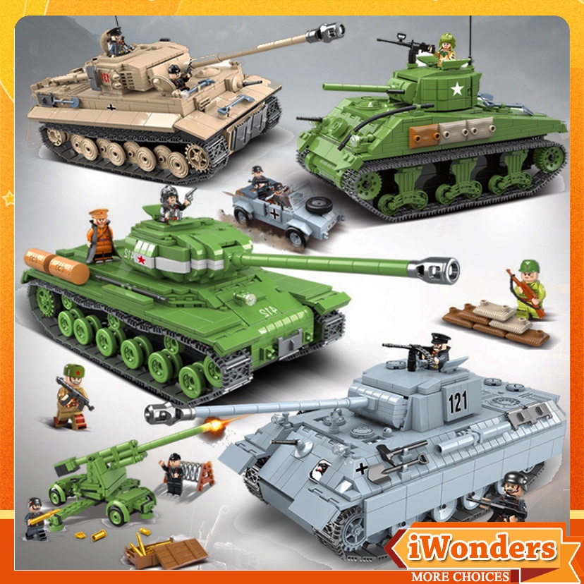 Lego ww2 outlet sherman tank