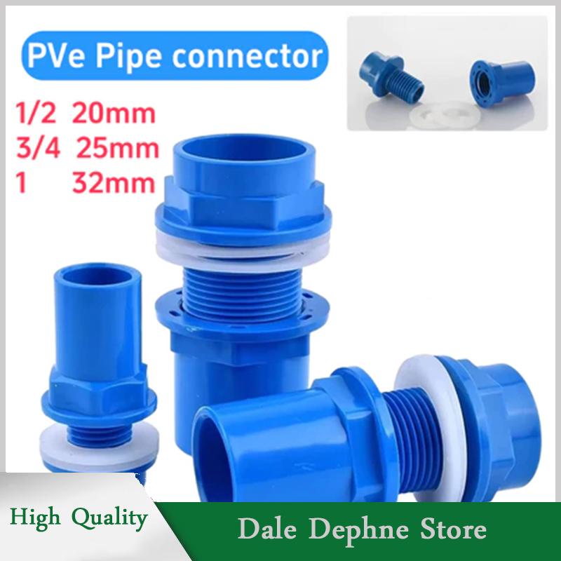 [Dale Dephne] 2 chiếc đầu nối PVC ống thoát nước bể cá dày 20 25 32 mm ống thoát nước trong vườn đầu nối đầu vào bể cá cho bể cá