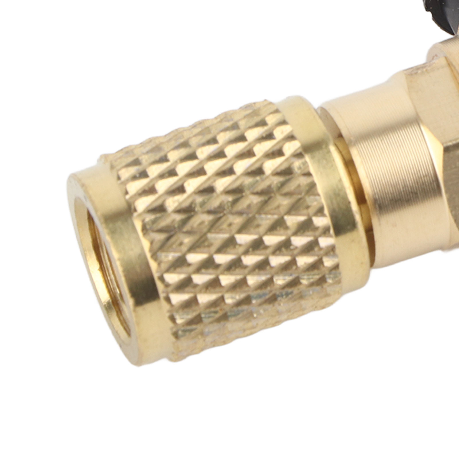 AC Máy điều hòa lỏng ống van 1/4in SAE để sử dụng van đồng bộ chuyển đổi dễ dàng để cài đặt cho chỉ số làm lạnh (màu vàng)