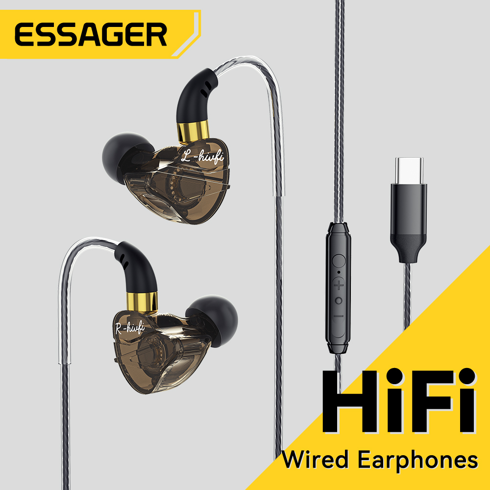  Essager 3.5Mm Trong Tai Tai nghe có dây kèm mic-rô Cho Xiaomi Redmi Samsung Máy Tính máy tính bảng Bộ tai nghe điện thoại thông minh Tai Nghe 