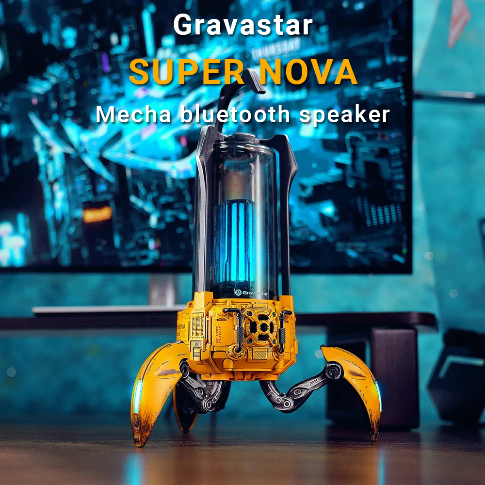 Loa bluetooth Gravastar SuperNova  - Công suất lớn 25W - Thiết kế cực cool LED RGB