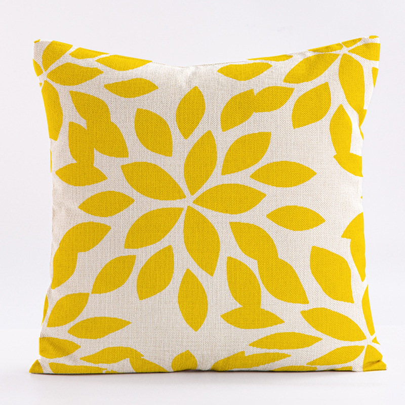 40x40cm/45x45cm/50x50cm Geometric Cushion Cover Black White Yellow Nordic Modern Simple Home Decor Pillow Cover Decor For Living Room Sofa Backrest For Car Office Throw Pillowcase