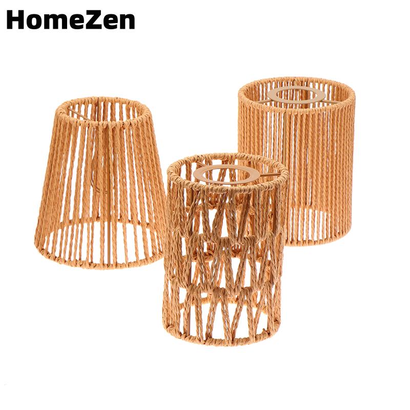 HomeZen 1 Piece cổ điển treo Chụp đèn handmade dệt Đèn bóng râm cho phòng khách phòng ngủ khách sạn mô phỏng mây ánh sáng lịch thi đấu