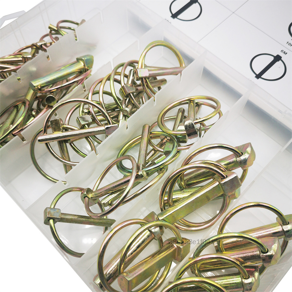 Nhiệm vụ nặng Lynch Pin Sportment Kit Circle Hook High High Hook Pin Fastener Multipposes Spring Ghim HJJN-VN