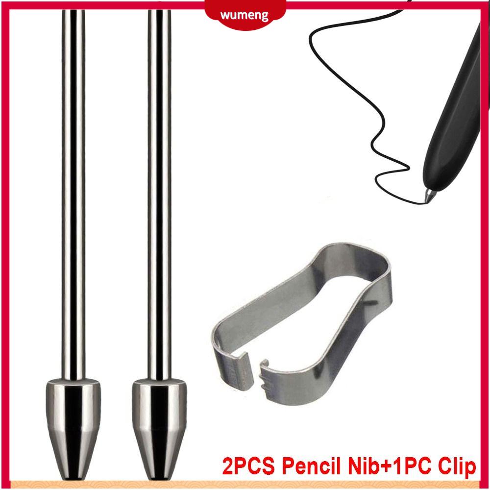 WUMENG Có thể thay thế Ngòi Bút Chì Máy tính bảng Chống mài mòn Đầu bút cảm ứng Văn phòng tại nhà Bạc Bộ dụng cụ nhíp Cho Samsung Galaxy Tab S7/S8/S9 + S23 note20