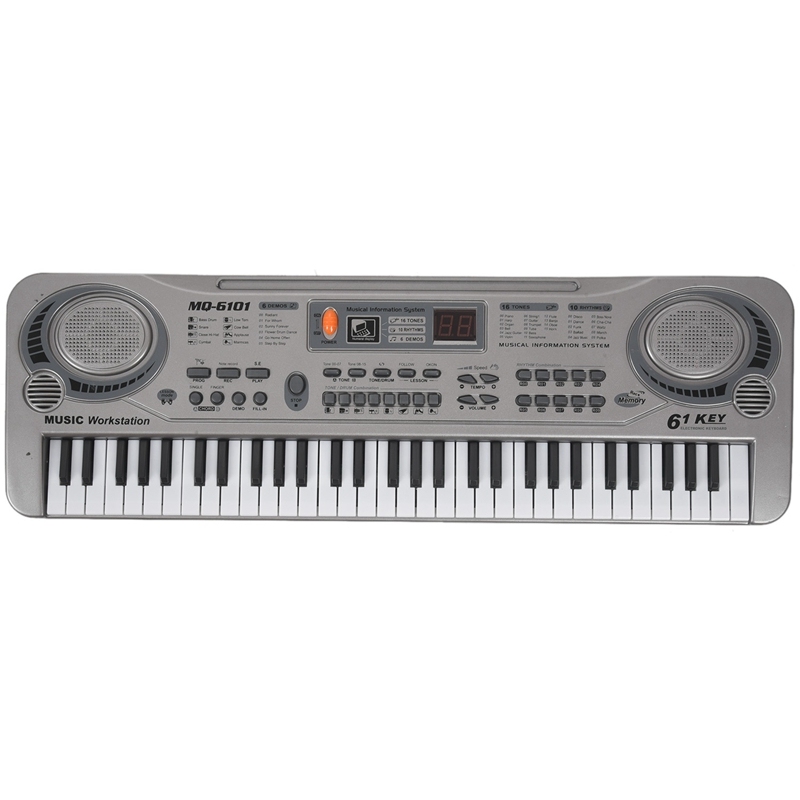 61-Key Keyboard Piano Piano Led Instrument Keyboard 21-Inch Music Education Double-Row Electronic Piano Children Beginner Electronic Keyboard Piano Eu Plug