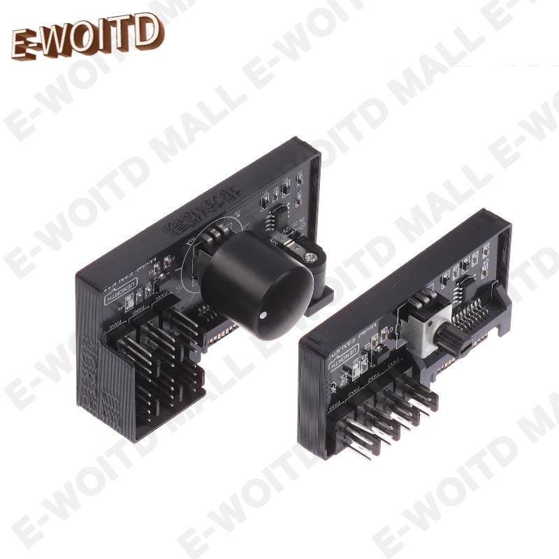 เครื่องควบคุมความเร็วพัดลม PWM เครื่องควบคุมความเร็วพัดลม4Pin แบบ SATA DC ตัวควบคุมความเร็วพัดลมเซิร์ฟเวอร์4ทาง6ทางตัวควบคุมฮับพัดลม PWM ราคา 95 บาท*ส่งฟรี
