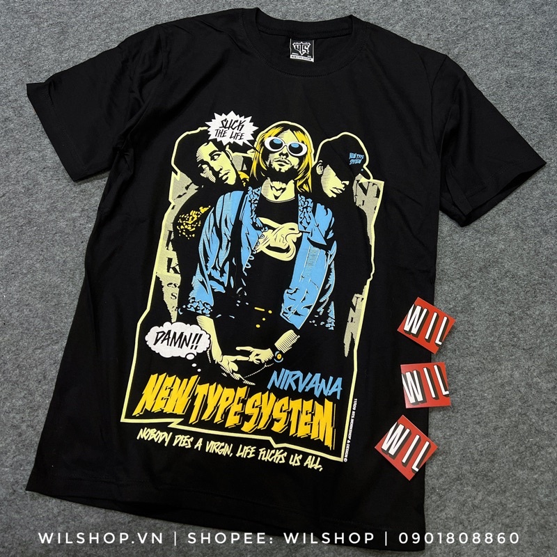 (M L XL XXL) ÁO NIRVANA - ROCK BAND TEE - ÁO THUN ÁO PHÔNG NHẠC ROCK S-5XL
