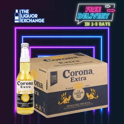 Corona Extra Beer Pint Bottle 24 x 355ml BBD FEB 2022