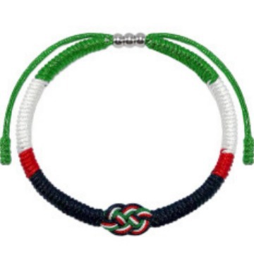 Foreign Trade Palestine Dorje Knot Hand-Woven Truelove Knot Carrying Strap Adjustable Men and Women Mixed Color National Flag Carrying Strap