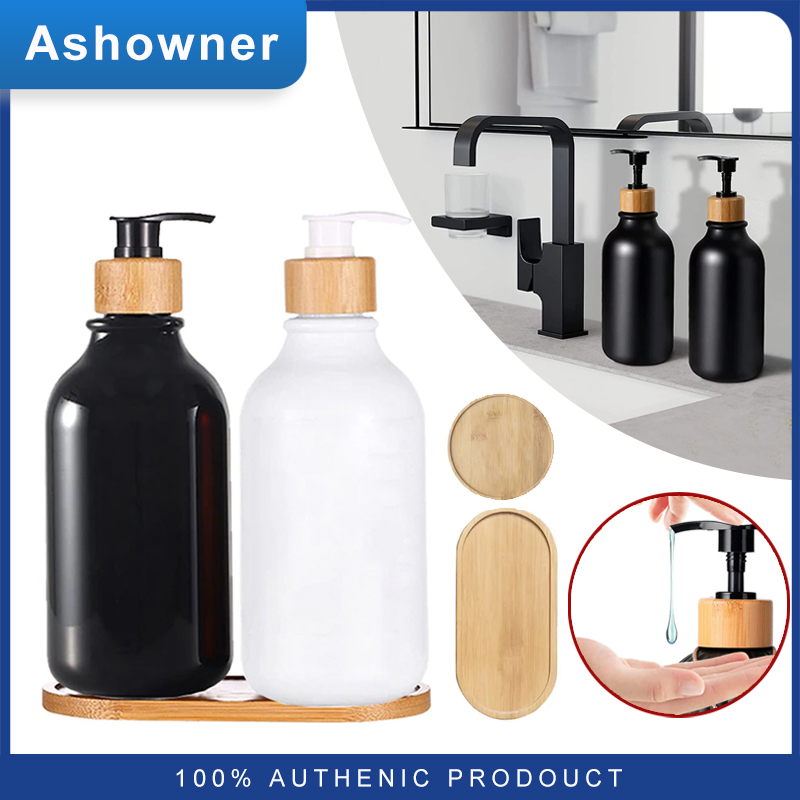 300/500ml hộp đựng xà phòng dày bơm lại dầu gội chai xịt hộp đựng kem dưỡng da bơm xà phòng Tank tay rửa phụ kiện phòng tắm