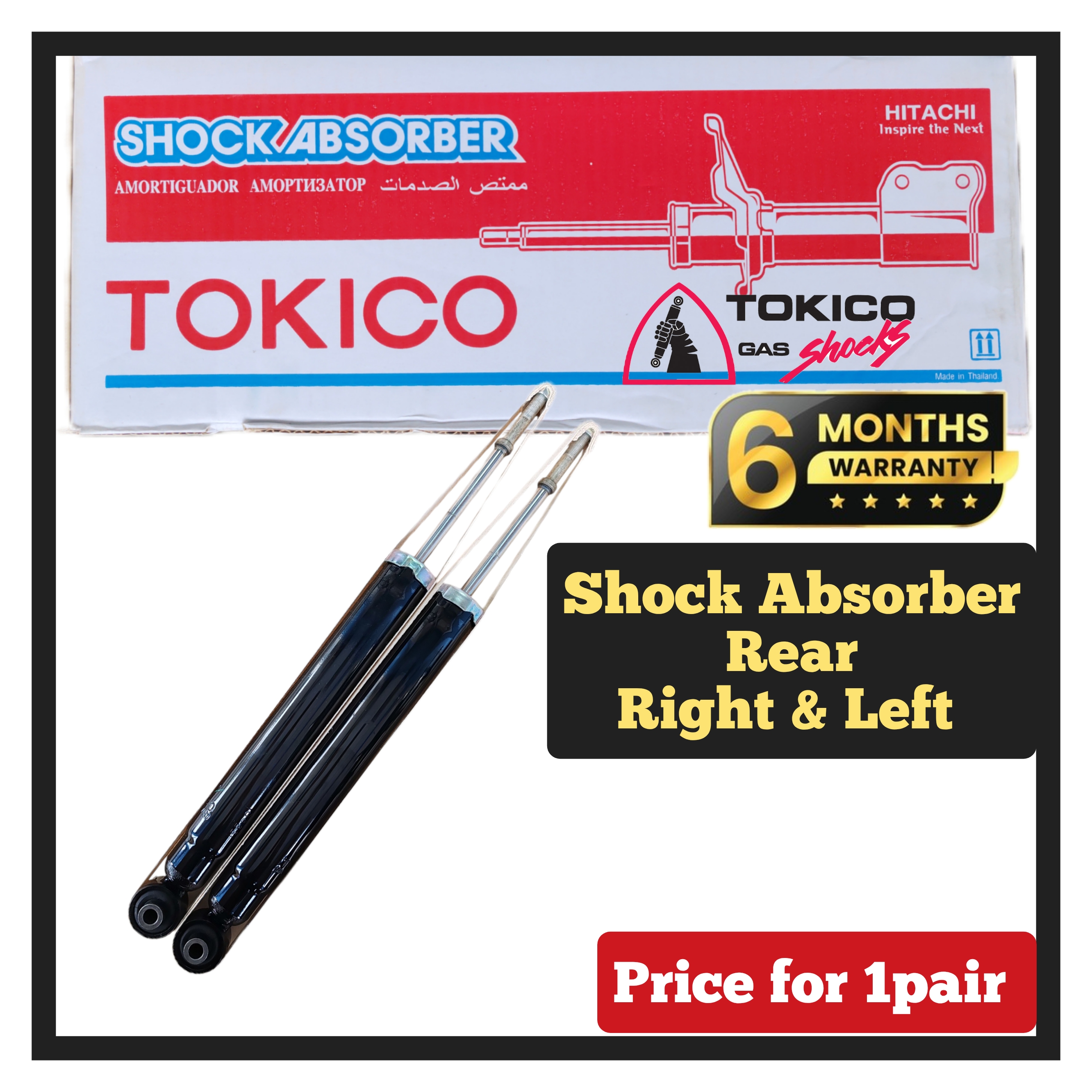 tokiaki！ WARRANTY 6MONTH) TOKICO JAPAN SHOCK ABSORBER TOYOTA WISH 1.8 ZNE10