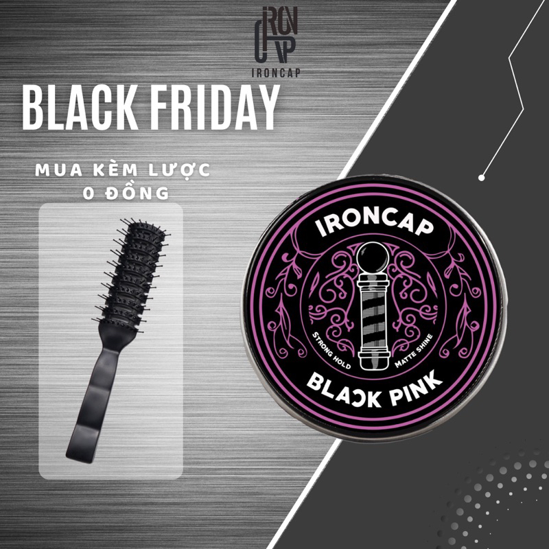 Sáp Vuốt Tóc IRONCAP BLACKPINK - Wax Tạo Kiểu Tóc Nam Ironcap Chính Hãng