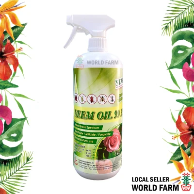 [Ready to Use] Neem Oil 99.9% Insecticide, Fungicide & Miticide Spray (Large), 1L