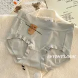 VINTLOOK Quần lót nữ kháng khuẩn cấp 7A, chất liệu mềm mịn như tơ tằm, lớp đệm cotton, thoáng khí, thiết kế lưng vừa, phù hợp mùa xuân