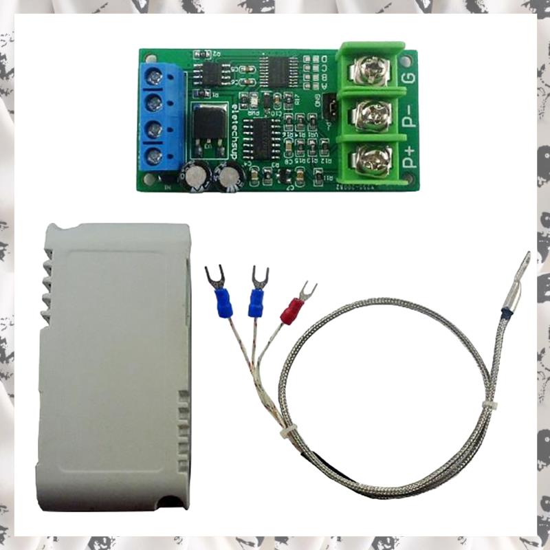 (TQHE) DC 8-25V PT100 Thermal Resistance to Temperature Converter RS485 Modbus RTU RTD Sensor Module Kit PTA9B01
