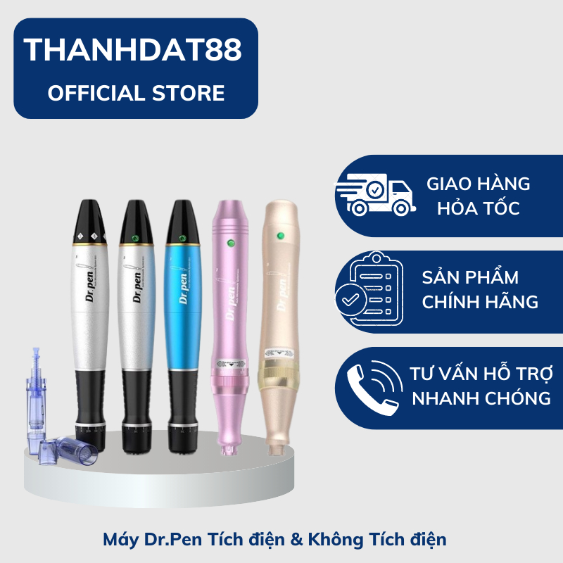 Máy dr.pen tích điện & không tích điện máy phi kim máy, lăn kim, dr pen a1-c