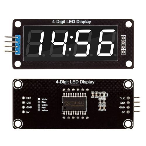 0.5639;39; 4 bit Ống kỹ thuật số Đồng hồ điện tử Bộ tự làm đồng hồ sản xuất điện tử Kit thời gian Chip at89c2051 Fr-4 PCB cho thiết bị điện tử