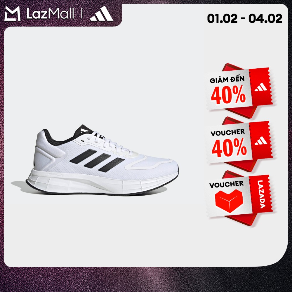 [CHỈ 1-10.2-VOUCHER 35%] adidas Running Duramo 10 Shoes Men White HQ4130