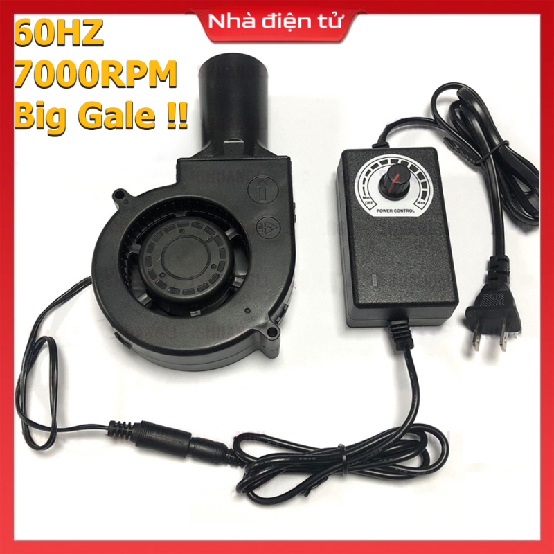 7000RPM Quạt Thổi Chất Lượng Cao Dụng Cụ Thổi Bếp Dầu Thải Nhỏ 9733 Bếp Gỗ Điều Khiển Tốc Độ Gia Dụng Bếp Nướng BBQ 12V Máy thổi
