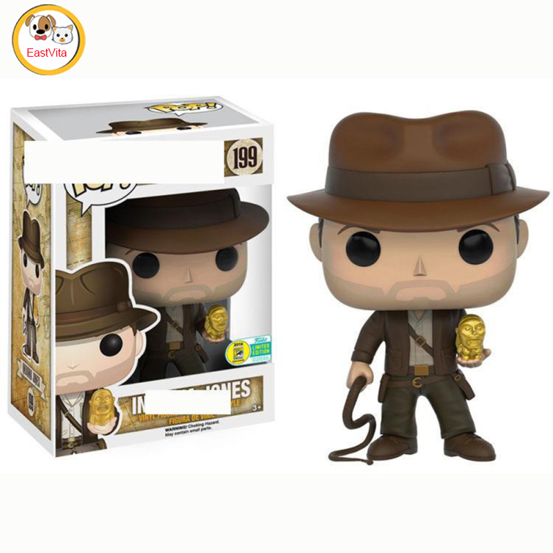 Pop Indiana Jones Figure Doll Film Character Minifigures Ornament Toys For