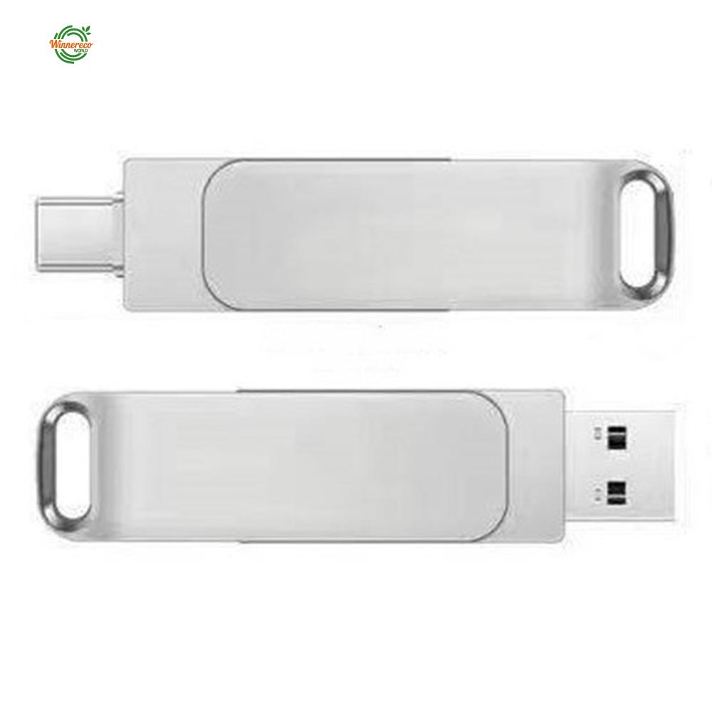 แฟลชไดรฟ์ USB ขนาด 2TB ตัวเครื่องโลหะ ดีไซน์แบบหมุนได้ ไดรฟ์กระโดดกันน้ำ ความจุขนาดใหญ่สำหรับรูปภาพและวิดีโอ ถ่ายโอนข้อมูลสำรองพื้นที่จัดเก็บข้อมูล [Winnereco World] ราคา 236 บาท*ส่งฟรี