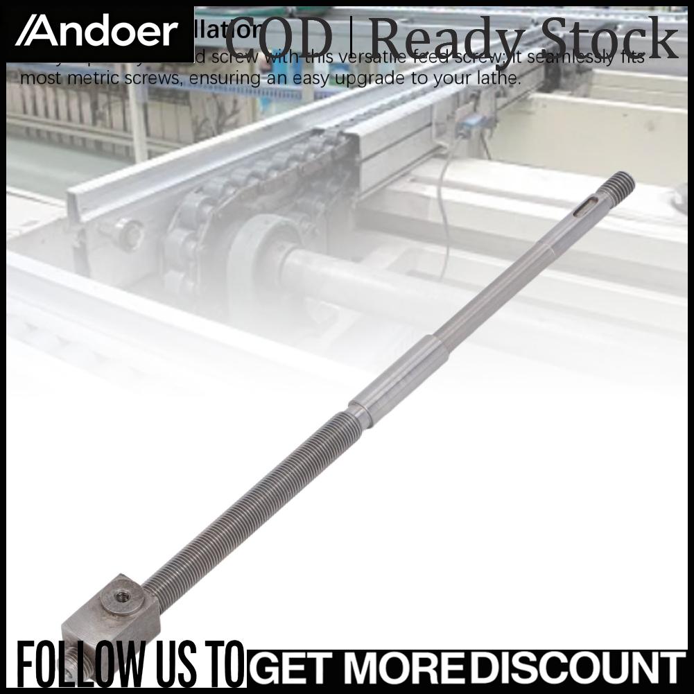 Andoer Feed Leadscrew M10x1.0 Pitch เหล็กหล่อทนทานแน่นพอดีข้ามสไลด์ Feed Leadscrew สำหรับ MX 210 WM 210 ราคา 2,123 บาท*ส่งฟรี