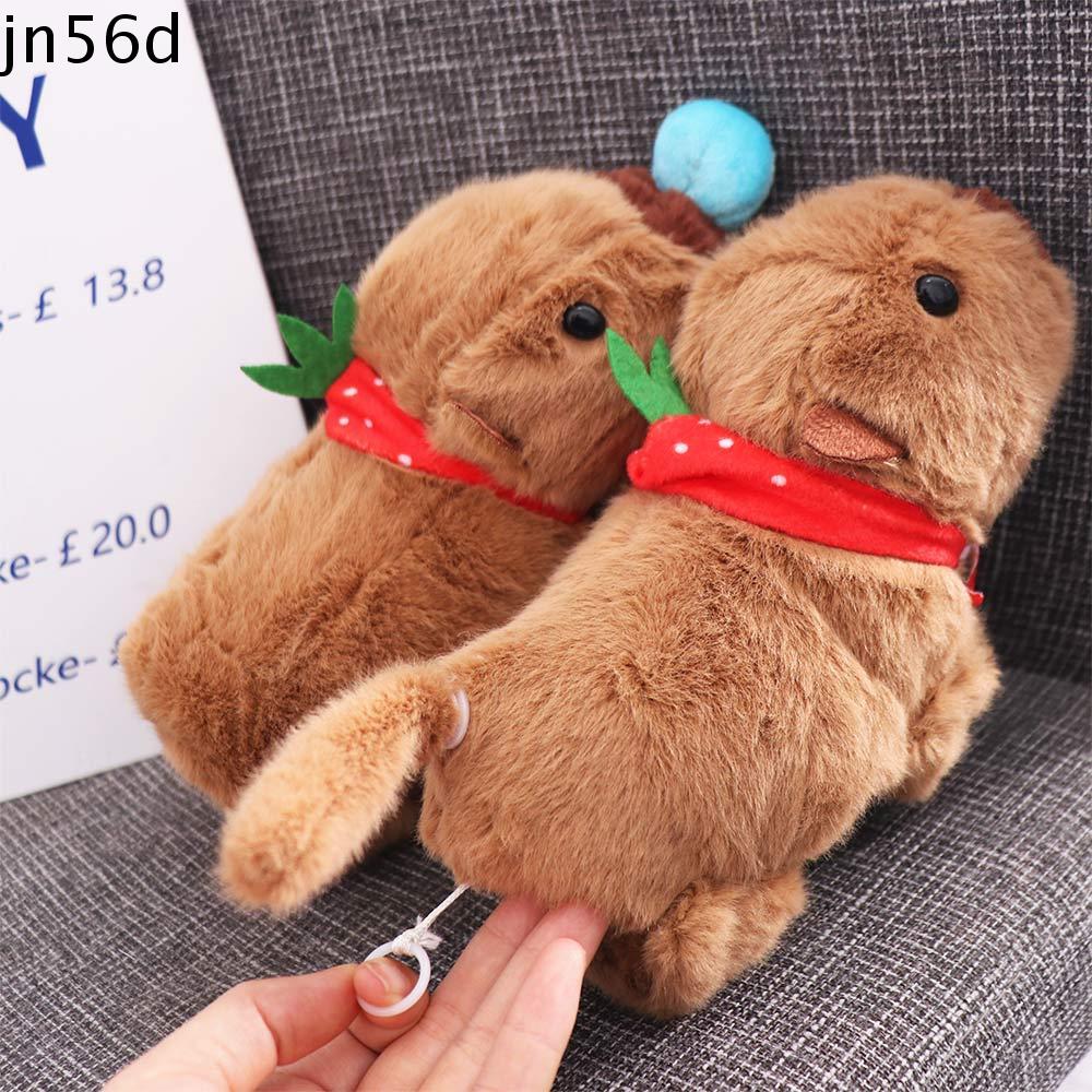 JN56D Khăn quàng cổ capybara Vòng đeo tay capybara Mô phỏng Kiểu cổ tay Vòng đeo tay hình búp bê bằng vải nhung lông Búp Bê Cổ tay cầm tay Mềm Dây đeo cổ tay vải nhung lông capybara Quà sinh nhật