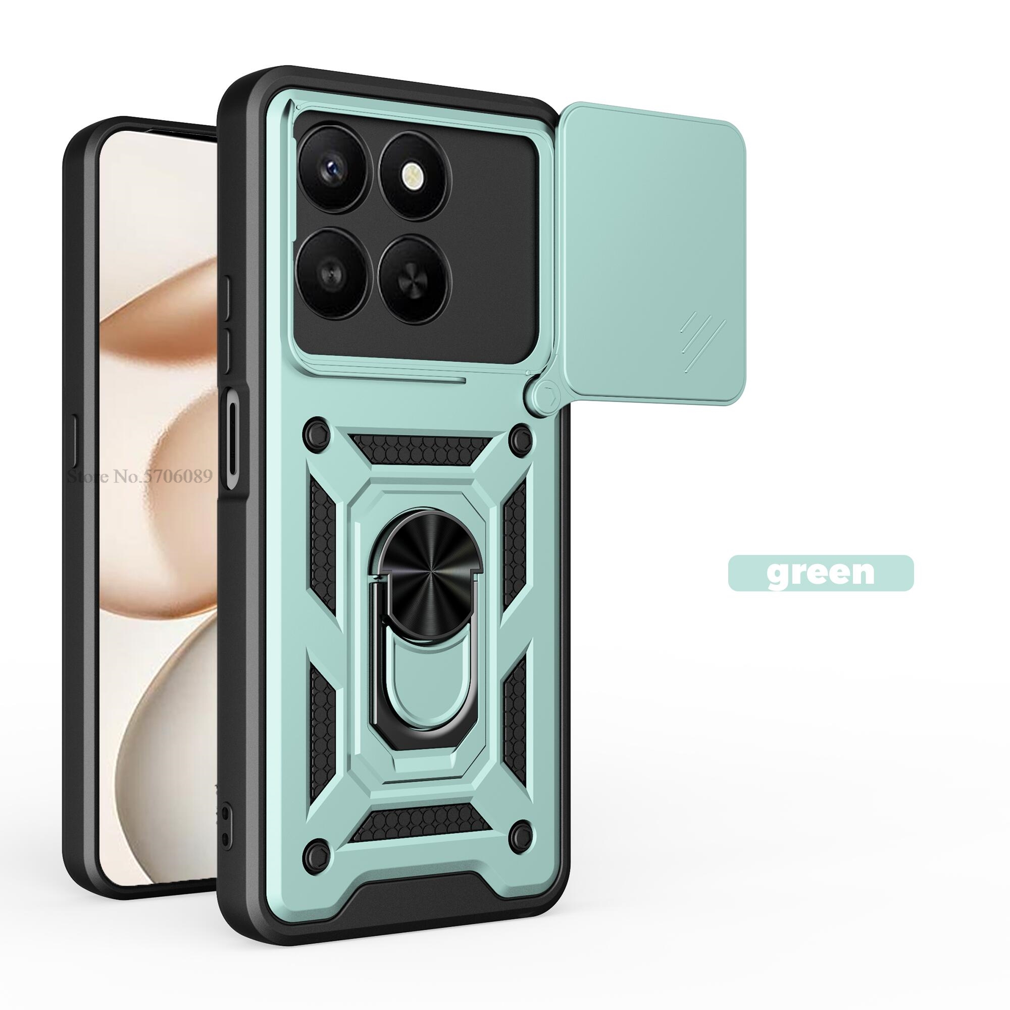 For Honor X7D 5G Case Armor Shockproof Magnetic Slide Lens Phone Cover For Honor X7D Case Mobile Phone Coque Fundas - Image 3