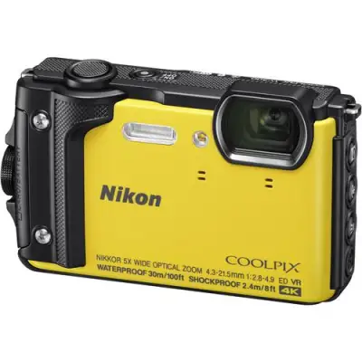 Nikon COOLPIX W300 Digital Camera (Yellow) Warranty (Free:16gb memory card + case)