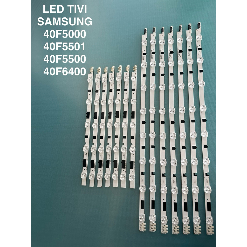 LED TIVI SAMSUNG 40F5000 / 40F5501 / 40F5500 / 40F6400,BỘ 7 THANH 13 BÓNG LED MỚI 100% Samsung Lưng Đồng